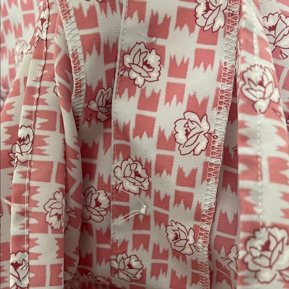 Vintage Pykettes Floral Patterned Long Sleeve Blouse Top - Vintage Size 16 - Picture 8 of 15